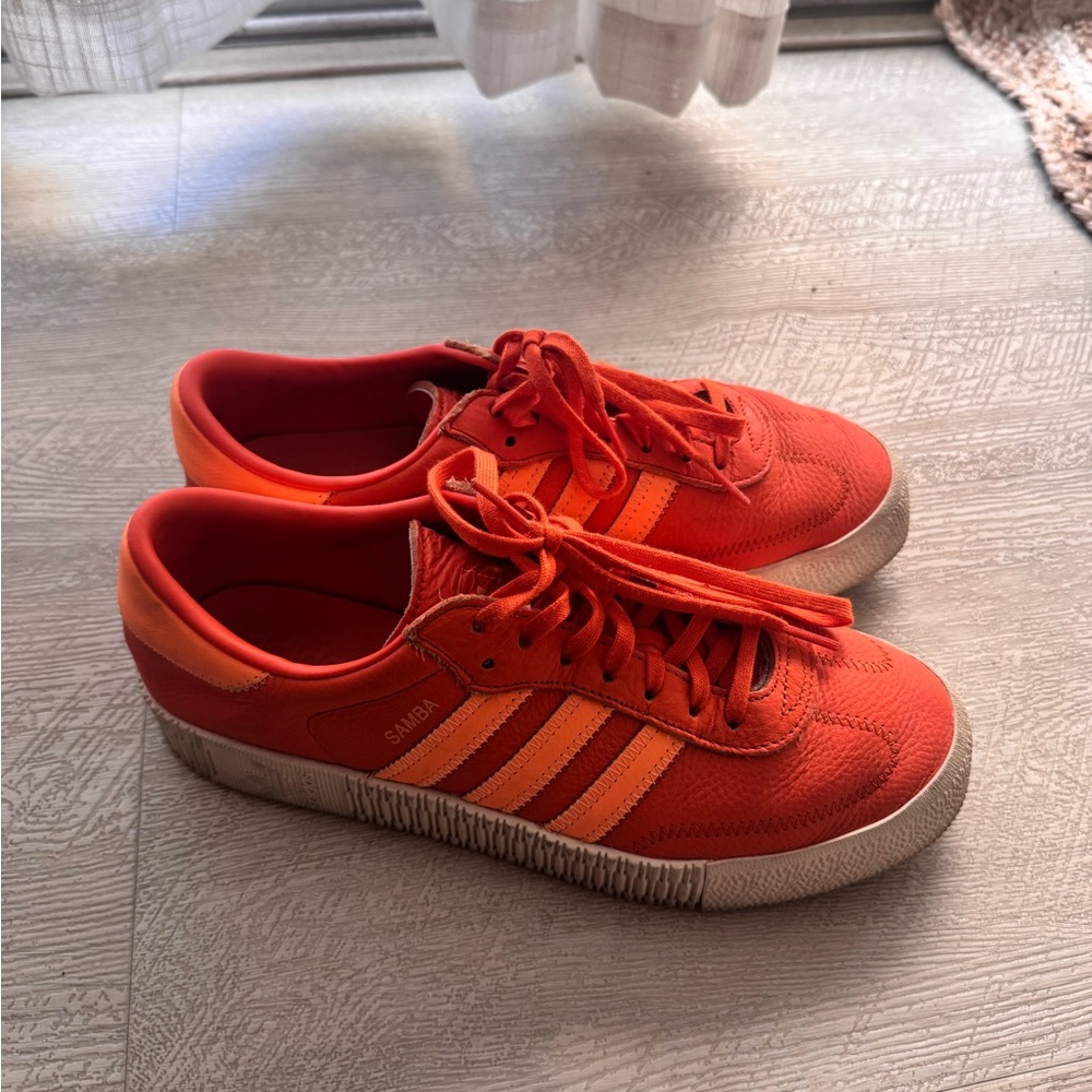 Adidas Platform Samba Orange Sneakers
